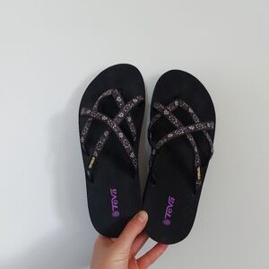 Teva Women's Black Platform Sandals